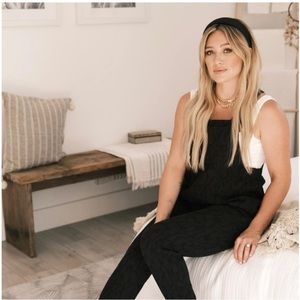 Smash Tess x Hilary Duff Midnight Black Overalls